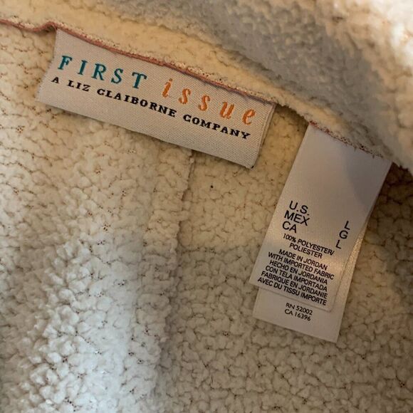 VTG Pink Teddy Shearling Jacket Coat Faux Fur Leather Suede Boho Western Soft L - Picture 9 of 16